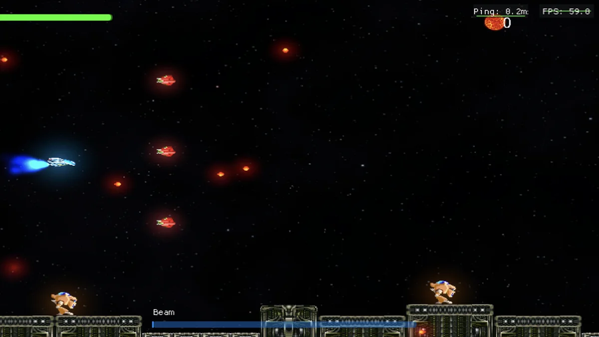 R-Type project screenshot: Cross-platform multiplayer game engine built from scratch featuring a custom Entity Component System. Implemented networked multiplayer with client-server architecture and real-time state synchronization.